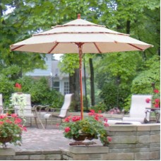 Garden Winds Replacement Canopy Top for Costco Triple Tier Umbrella   